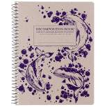 Decomposition Book 160 Sheet College Ruled Spiral Notebook 7.5"x9.75" Humpback Whales