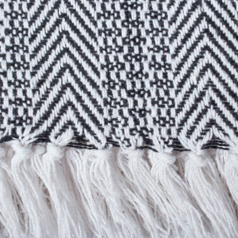 50"x60" Herringbone Striped Throw Blanket - Design Imports, 4 of 8