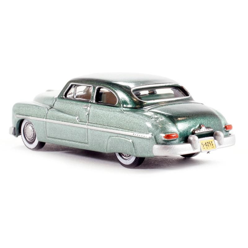 1949 Mercury Coupe Metallic Green with Dark Green Top 1/87 (HO) Scale Diecast Model Car by Oxford Diecast, 3 of 4