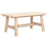 vidaXL Patio Lounge Set, 3 Piece, Solid Spruce Wood, Untreated, Comfortable, Outdoor Furniture, Adirondack-Style Backrests, Included Coffee Table - 4 of 4
