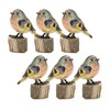 Melrose Stone Perched Bird Figurine (Set of 6) - image 3 of 3