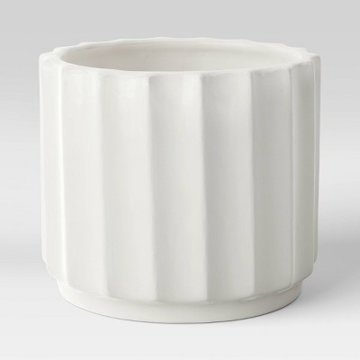 Outdoor Geared Ceramic Planter White - Project 62™