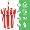 Silipint: Silicone Kids 8oz Straw Tumblers, 2 Pack, Peppermint & Poinsettia - 3 of 4