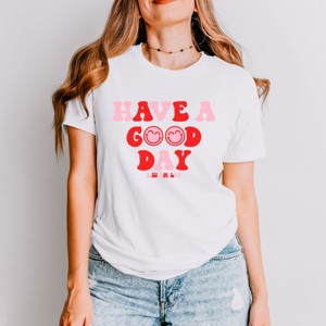 Simply Sage Market S.W.Smiley Have a Good Day Smiley Face Short Sleeve Tee - 1 of 4