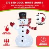 Joyfy Christmas Lights Outdoor, 3 Pcs 3D Collapsible Snowman Yard Lights with 270 LEDs for Garden Outdoor Christmas Decorations, Eve Night Decor - 2 of 4