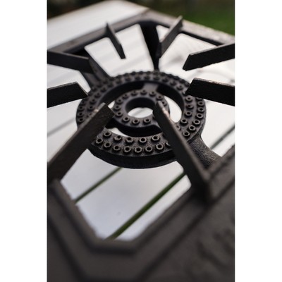 Stansport Black Cast Iron Single Burner Camping Stove