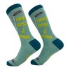 Crazy Dog Men's Daily Dose Of Iron Socks Funny Sarcastic Golf Graphic Novelty Footwear for Men - 2 of 4