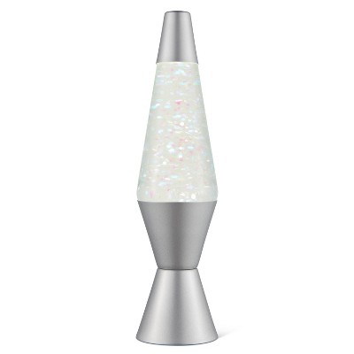 Silver glitter lava lamp hotsell