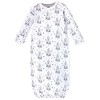 Hudson Baby Infant Boys Cotton Gowns, Rocket Ship, Preemie/Newborn - 2 of 4
