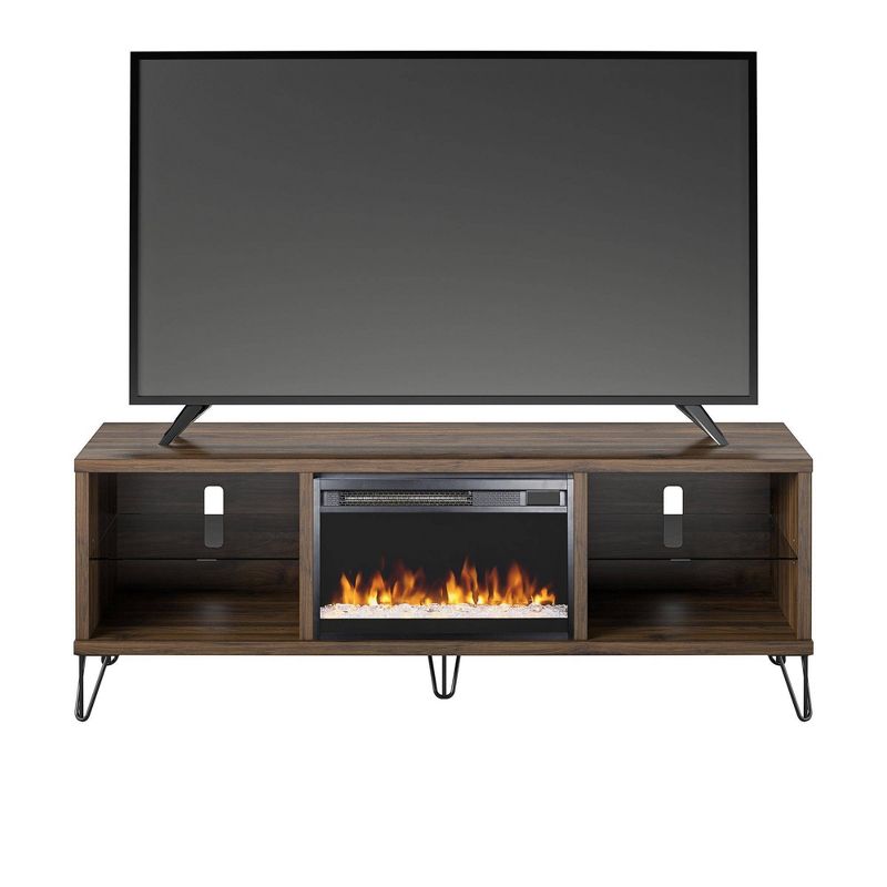 Concord Fireplace TV Stand for TVs up to 70&#34; Walnut - Novogratz, 1 of 9