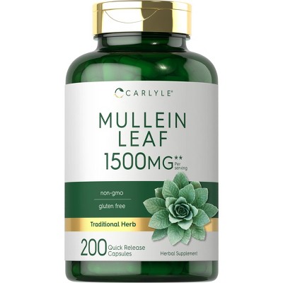 Carlyle Mullein Leaf Capsules 1500mg | 200 Count