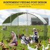 Jojoka Large Metal Chicken Coop, Metal Chicken Run with Reinforced Triangle Support & Double Doors, Outdoor Walk-in Poultry Cage for Yard - 4 of 4