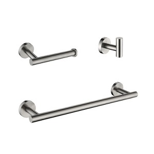 SEVOBAL Bathroom Towel Holders Hardware Set Modern Design Rust Resistant for Bathroom and Home, Brushed Nickel, 13.8"*5.9"*2.8" - 1 of 4