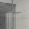 ALEXOUN Rain Fixed Shower Head (12 Inch Square, Brushed Nickel) - 2 of 4