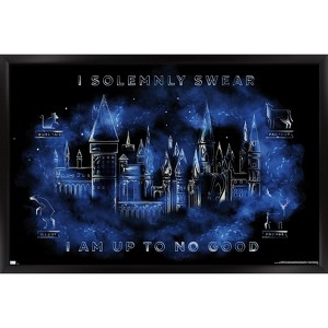Trends International Harry Potter - Hogwarts Castle Magic Framed Wall Poster Prints - 1 of 4