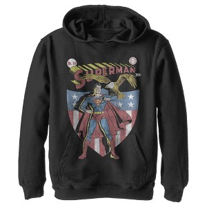 Boy's Superman All-American Hero Pull Over Hoodie - 1 of 4