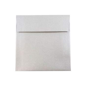 Jam Paper & Envelope A10 Policy Envelopes, 6 x 9 1/2, Silver Metallic, 1000/Carton