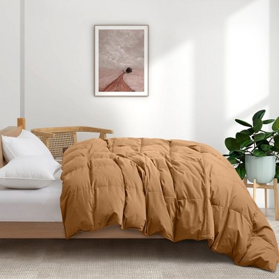 Puredown All Season 100% Organic Cotton Down Duvet Insert Medium Warmth Comforter