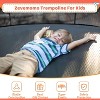Zevemomo 12FT Trampoline with Safety Net & Ladder, ASTM Approved. Outdoor Pumpkin Trampoline for Kids & Adults with Coating Metal Frame£¬black - 2 of 4