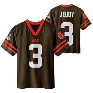 NFL Cleveland Browns Boys' Short Sleeve Jerry Jeudy Jersey - 1 of 3