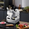 VEVOR Automatic Meat Slicer, 180W + 370W Deli Slicer with a 12 inch Premium 65Mn Blade, 0-0.3 inch Adjustable Thickness, Silver - 2 of 4