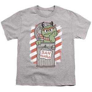 Boys' Sesame Street Bah Humbug Christmas Oscar Comic T-Shirt - 1 of 4