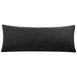 PiccoCasa Brushed Body Roll Rim Soft Breathable Delicate Piping Pillowcases with Zipper Closure