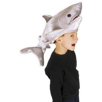 HalloweenCostumes.com    Kid's Plush Shark Hat, Gray