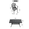 ONWITH 7-Piece Set Of Cast Aluminum Patio Furniture With Cushions - 4 of 4