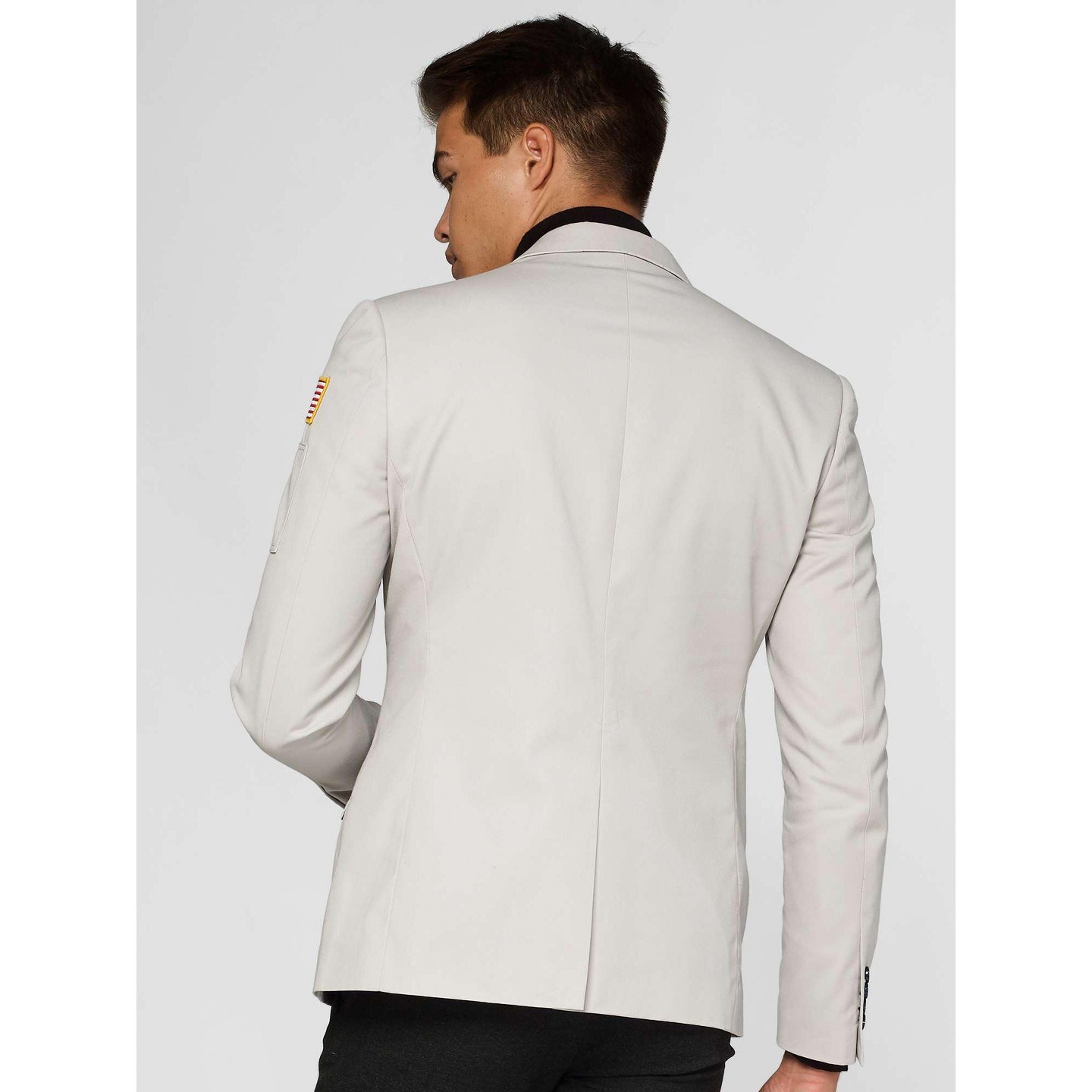 Мужская куртка OppoSuits Deluxe Blazer - NASA USA Astronaut Style Jacket - Off - White, цвет: Белый — фото 2