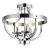 Vanda Flush Mount - Nickel - Safavieh. - image 3 of 4