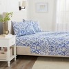 Winter Floral Brushed Microfiber Sheet Set - Great Bay Home - 4 of 4