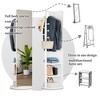 Cesicia 360¡ã Rotating 66"x14" Multifunctional Full Length Mirror with Hook Storage Rack Coat Rack, Space Saving - 4 of 4