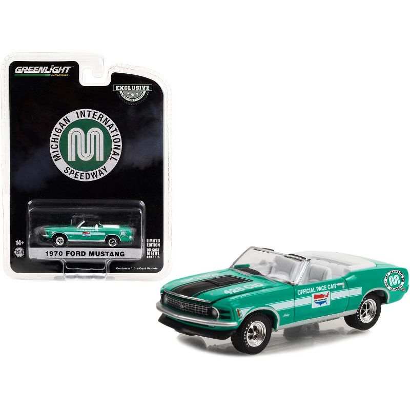 1970 Ford Mustang Mach 1 428 Cobra Jet Conv. "Michigan International Speedway Pace Car" 1/64 Diecast Model Car by Greenlight, 1 of 4