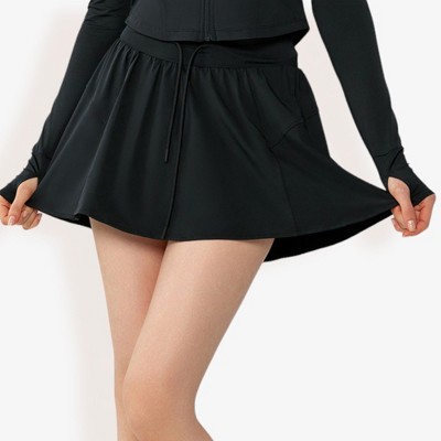 Anna-Kaci Active Women's Athletic Skort with Side Pockets and Drawstring Waist