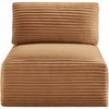 Meridian Furniture,Shaggy Corduroy Performance Fabric Armless Chair - 2 of 4
