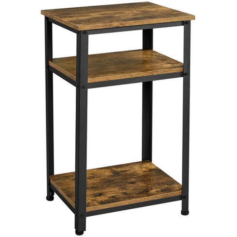 Tall wood accent deals table