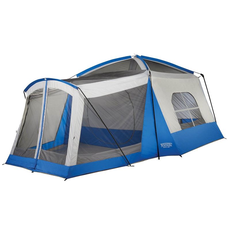 Wenzel Klondike 16 x 11 Foot 8 Person 3 Season Screen Room Camping Tent, Blue, 2 of 7