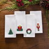 Holiday Embroidered Cotton Napkins, Set of 4 - Elrene Home Fashions - 2 of 3