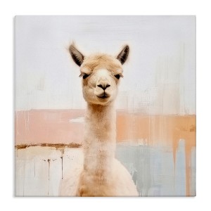 Stupell Industries Rustic Llama Portrait, 24" x 24" - 1 of 4