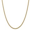 Black Bow Jewelry 3.3mm 14k Yellow Gold Diamond Cut Hollow Rope Chain Necklace - 3 of 4