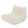 Grungis Bean Bag Chair,Beanbag Chair with Waterproof & Stain-Resistant Fabric,Adult Lounge Sofa,Comfy Couch for Living Room Bedroom,Off-White - 4 of 4