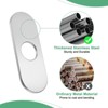 Unique Bargains 304 Stainless Steel Rust Corrosion Resistant Faucet Escutcheons 1 Pc - 4 of 4