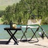 Karl Home|18.In  Rectangular Patio Folding Wood Side Table - 4 of 4