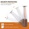 Kumasinova 88"H Pyramid Patio Heaters with Cover,48000 BTU Mobile Outdoor Heater with with Tip-Over Protection for Commercial and Residential Use - 3 of 4