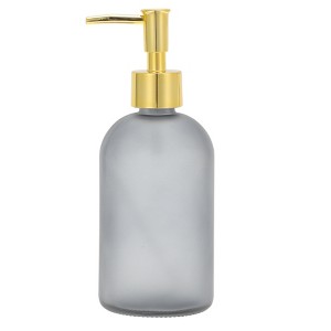 Unique Bargains Reusable Cylinder Frosted Soap Dispenser 1 Pc - 1 of 4