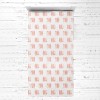 Bacati - Olivia Feathers Coral Muslin 3 pc Toddler Bed Sheet Set - 2 of 4