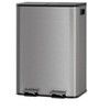 COZONY Dual Compartment Stainless Steel Trash Can, 2x7.9/10.6Gal Step Recycling Bin with Soft-Close Lid - 2 of 4