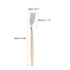 Unique Bargains Stainless Steel Wood Handle Flexible Polished Knife for Oil Acrylic - 2 of 4