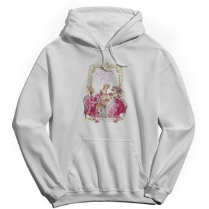 Rerun Island Women's Let'S Go Girls Long Sleeve Oversized Graphic Cotton Sweatshirt Hoodie - 1 of 3